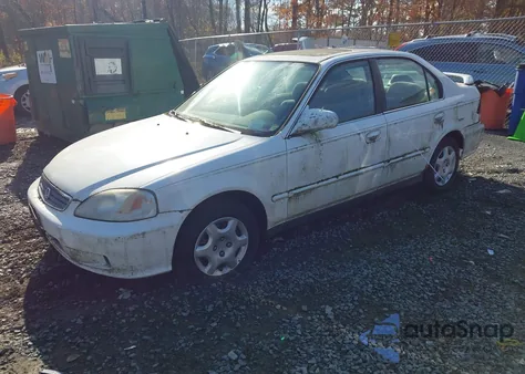 2000 Honda Civic Ex z USA, uszkodzony, nr VIN 1HGEJ8642YL053886